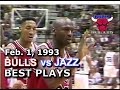 Feb 1 1993 Bulls Vs Jazz HD Highlights