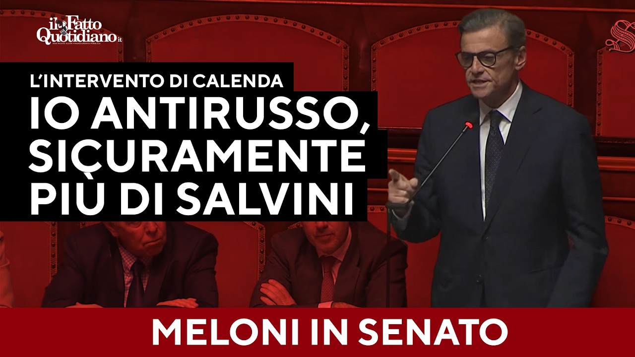Calenda risponde a Meloni: "Io il più anti-russo, sicuramente più di Salvini"