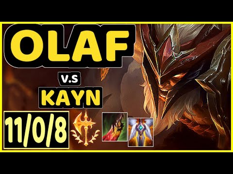 4LAN (OLAF) vs KAYN - 11/0/8 KDA JUNGLE GAMEPLAY - BR Ranked DIAMOND