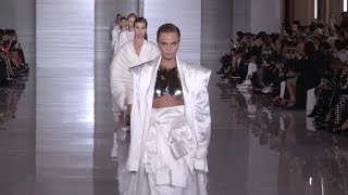 Cara Delevingne and fellow models on the runway for the Balmain Fashion Show