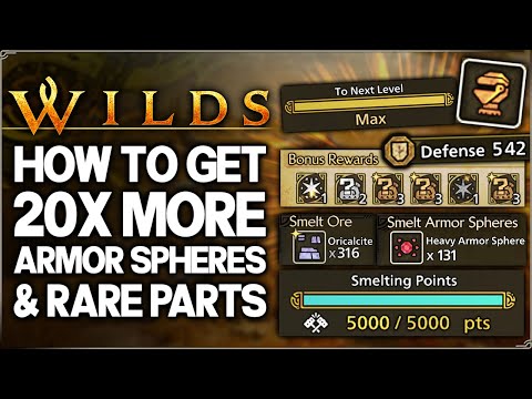 Monster Hunter Wilds - Easy FAST Heavy Armor Spheres - 14 IMPORTANT Smelting Tips & Upgrade Guide!