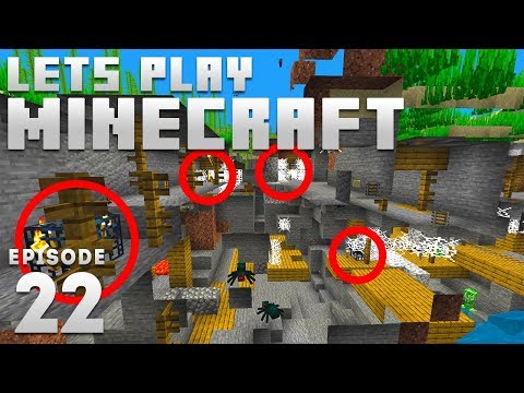 iJevin Plays Minecraft - Ep. 22: QUAD SPAWNER! (1.15 Minecraft Let's Play)
