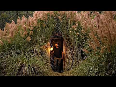 Genius Primitive Technology: Building the Most Secret & Warm Survival Dugout Alone