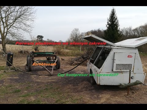 First time sandblasting on my own. Did the compressor handle it?