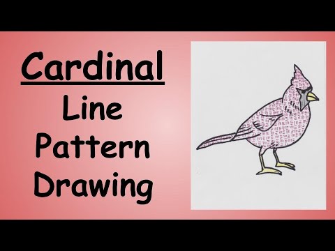 Cardinal Line Pattern Drawing