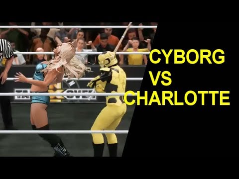 WWE 2K18 Charlotte vs Cyborg IV - Mixed Extreme Rules Knockout Match