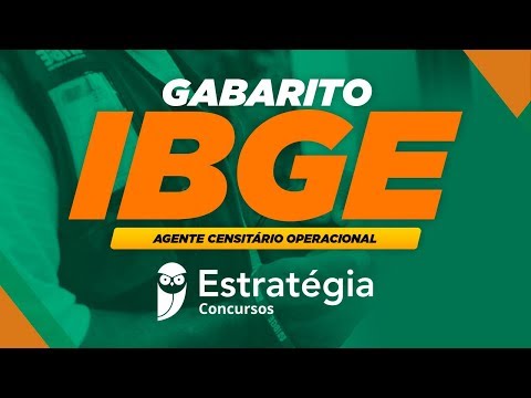 Gabarito IBGE - Agente Censitário Operacional (ACO)