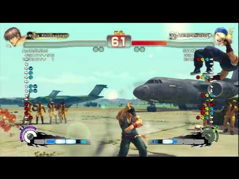 AceUnlimited (Guy) Vs SNAKErevolution (Yun) SSF4 AE Ranked Matches - PSN