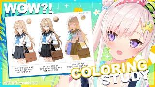【DRAWING】Coloring Study PART 2【 iofi / hololiveID 】