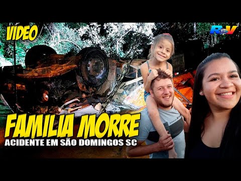 (( TRAGÉDIA )) HOJE: Motorista, esposa e filha MORREM após caminhão cair de ponte em São Domingos SC