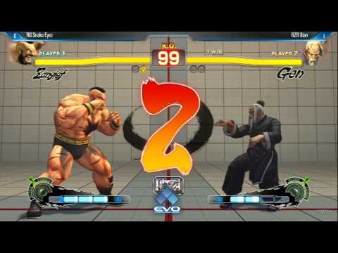Snake Eyez (Zangief) vs Xian (Gen) - Evo 2014 USF4