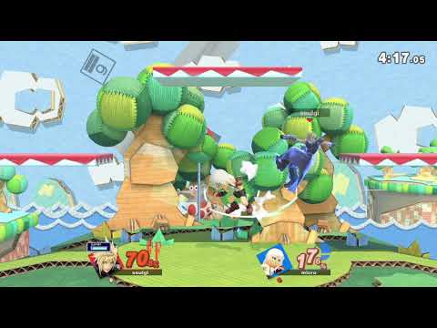 lmao this game is a joke (MKLEO - cloud vs MICROSSB - mii brawler)
