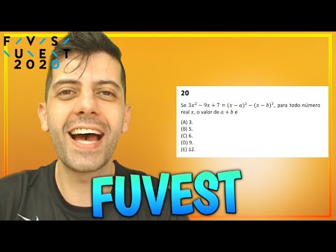 FUVEST 2020 - Q20 Mat - Se 3x² – 9x + 7 = (x – a)³ – (x – b)³, para todo número