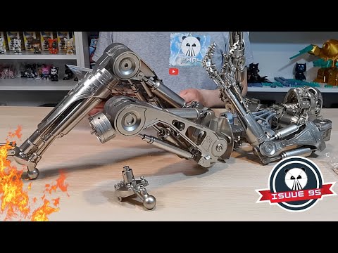 Build The Terminator T-800 Issue 95 - Continue With The Left Knee & Foot ( Speed Build )
