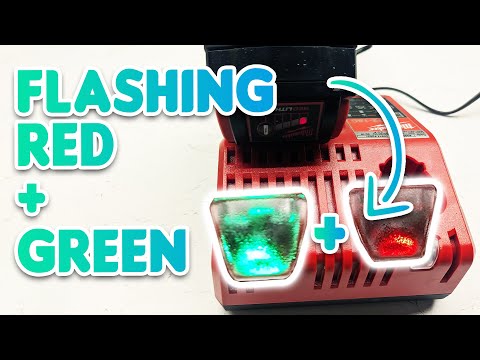 How To Fix Milwaukee Battery Flashing Red and Green!