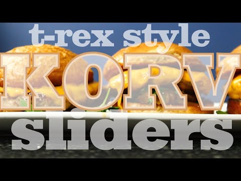 Korv Sliders - Traditional Swedish Treat made the T-Rex Chef Way