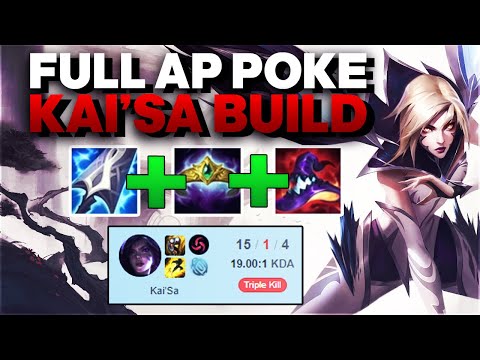 Dominate with Kai'Sa's Buffed Full AP Poke Build! - Kai'Sa ADC Gameplay