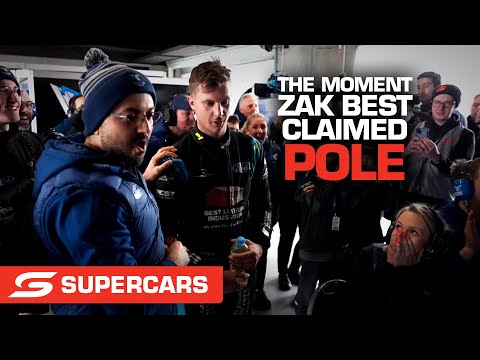 The moment Zak Best claimed pole - OTR The Bend SuperSprint | Supercars 2022