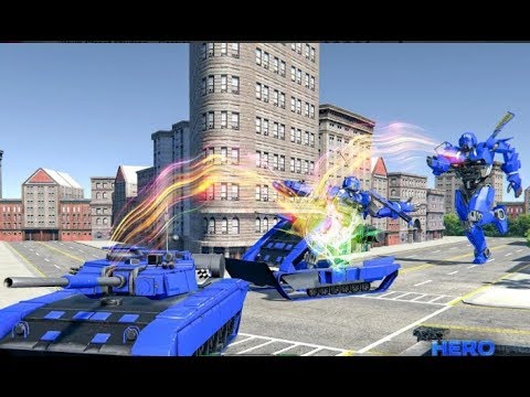 Helicopter Transform War Robot Hero Tank Shooting | New Robot Hero Android GamePlay | By Game Crazy
