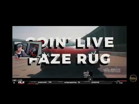 Streamers react to Faze Rug - Goin' Live(Official Music Video)