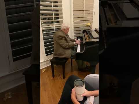 Bill Pursell playing his last composition, "Tender Wish"