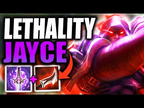 NEW DUSKBLADE ON JAYCE IS ACTUALLY BROKEN!! ONE SHOTTING THE ENEMY WITH FULL LETHALITY!!