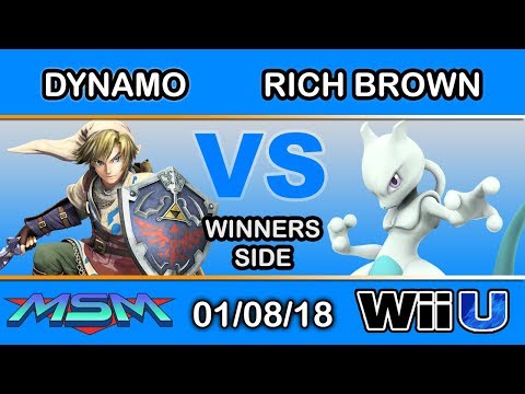 MSM 128 - Dynamo (Link) Vs. Rich Brown (Mewtwo) Winners Side - Smash 4