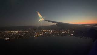 Alaska Airlines AS1352 Dusk Landing SFO