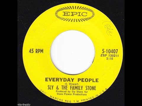 "Everyday People" w/Lyrics- Sly and the Family Stone