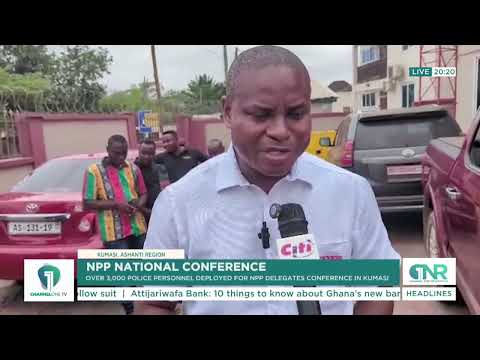 NPP National Elections: Heavy Police Presence as Delegates Arrive in Kumasi