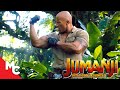 Jumanji Welcome To The Jungle Landing In The Jungle Scene Dwayne Johnson Jack Black