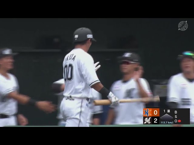 【ファーム】豪快な一発!! マリーンズ・池田来翔 先制2ランホームラン!!  2024年6月30日 千葉ロッテマリーンズ 対 オイシックス新潟アルビレックスBC