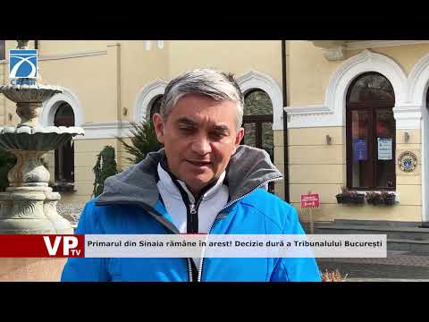 Primarul din Sinaia rămâne în arest! Decizie dură a Tribunalului București