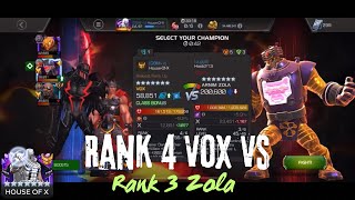 Rank 4 Vox Solos Rank 3 Zola War Boss 🔥