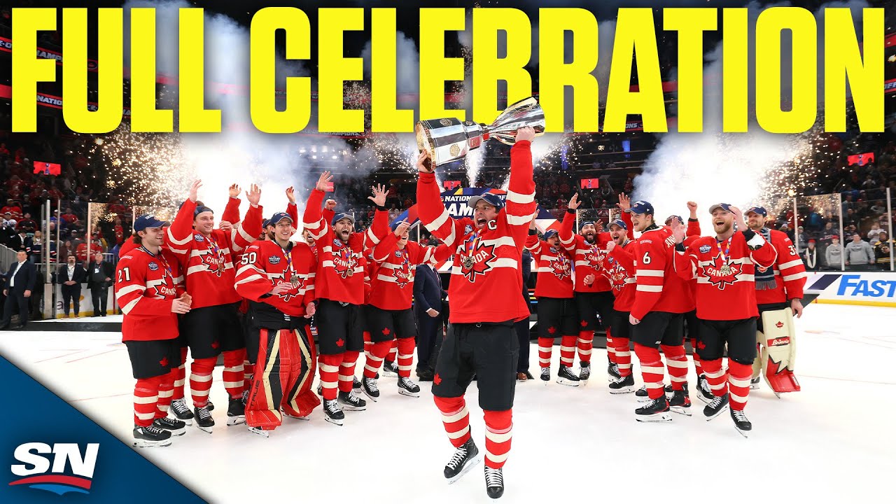 Canada's FULL 4 Nations Face-Off Championship Celebration
