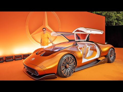 Thumbnail for Mercedes-Benz Vision One Eleven - Futuristic and luxurious by Nota, SEAT, orange, Sports car, Mercedes-Benz, Car, Vehicle, Van