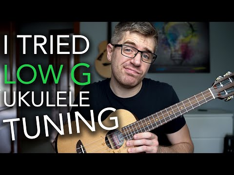 I Finally Tried The Low G STRING on My Ukulele (re-entrant tuning vs. linear tuning)