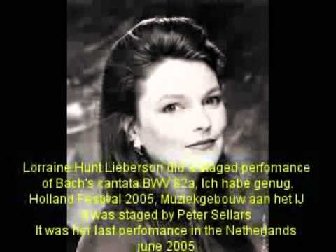 Lorraine Hunt Lieberson last performance in the Netherlands,  Ich habe genug, part 2