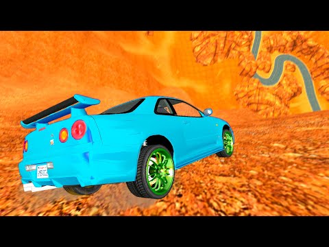 GTA 4 Cliff Drops & Crashes (Real Cars Mods) ep.51