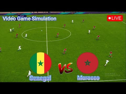 🔴LIVE : Morocco vs Senegal | The Final - Africa Cup of Nations | Video Game Simulation