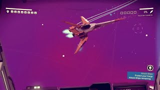 No Man's Sky - Dealing With Hostile Ships - Self Defence In Space