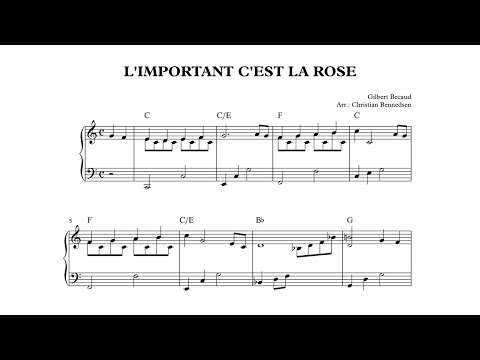La Rose a Fleuri Piano Performance Video