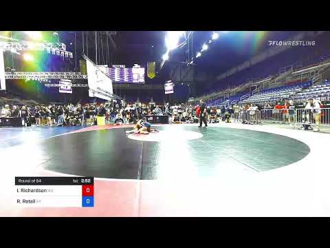127 Lbs Round Of 64 - Isabella Richardson, Missouri Vs Ragan Retell, New York 6feb