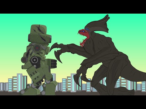 Pacific Rim | Battle of Jaeger Cherno Alpha vs. Kaiju Raijin | Animation