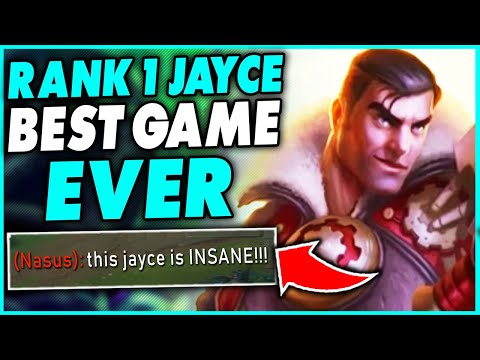 RANK 1 JAYCE'S GREATEST GAME OF HIS LIFE! (CHALLENGER 1V9 CARRY) - League of Legends
