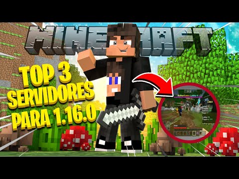 TOP 3 MELHORES SERVIDORES PARA MCPE 1.16.0|(Minecraft Pocket Edition)