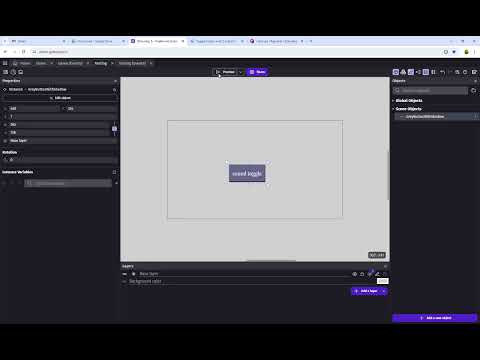 [SOLVED] Toggle button with 2 actions? - How do I...? - GDevelop Forum