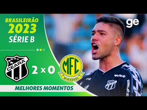 Gols e lances de Ceará x Mirassol