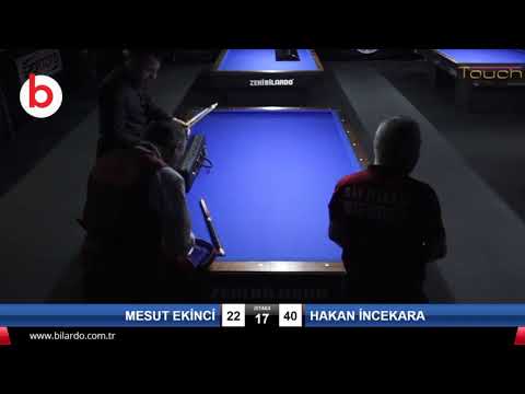 MESUT EKİNCİ & HAKAN İNCEKARA Bilardo Maçı - 2019 TÜRKİYE ŞAMPİYONASI 3.ETAP-FİNAL 1/8