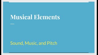 Download lagu Elements of Music 1: How do we define music and pitch? mp3 Download lagu Elements of Music 1: How do we define music and pitch? mp3
